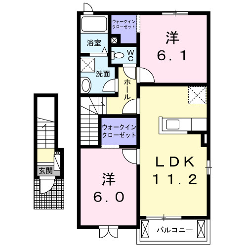 フレフュチュールの間取り