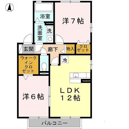 【間取り】 | ディアコート91　A棟