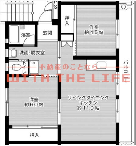 ビレッジハウス大牟田【キャッシュバック対象物件】の間取り