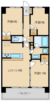 【間取り】 | BLESS宮崎台（ブレス宮崎台） | 間取り図