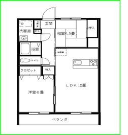 【間取り】 | ダイタ荒川ハイツ１号館