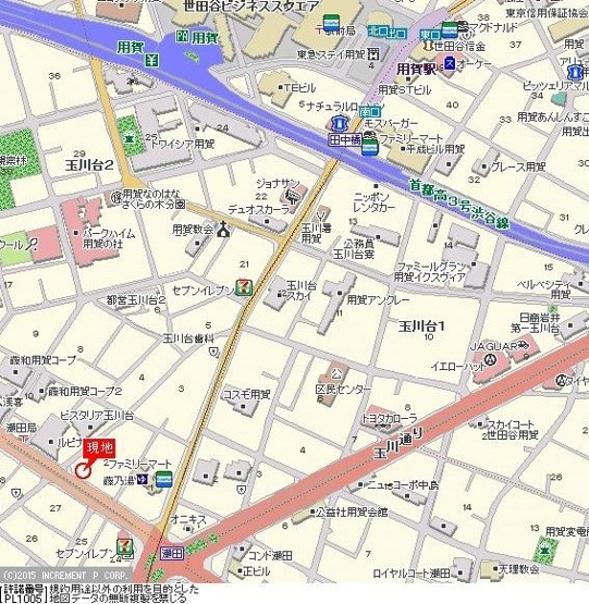 【地図】 | スカイコート世田谷用賀第３