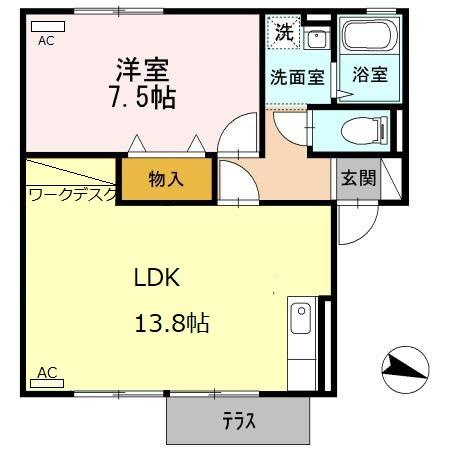 ヴィラ沼山津の間取り