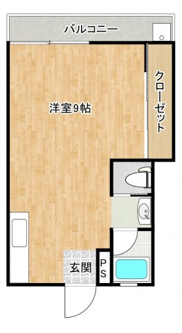 ハイツ伸城の間取り