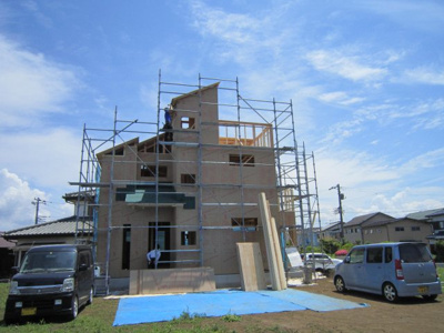 【外観】 | 新発売【売主】MLH新築分譲　湘南台6丁目　4号棟 | 建物上棟しました
