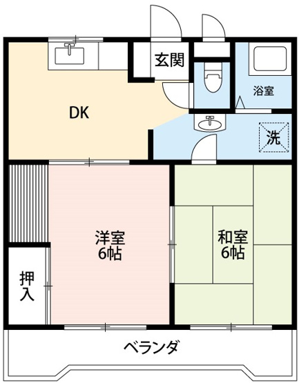 【間取り】 | コーポ前田