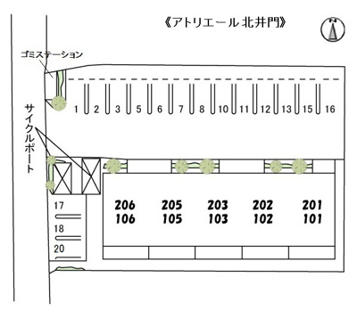 【区画図】 | アトリエール北井門