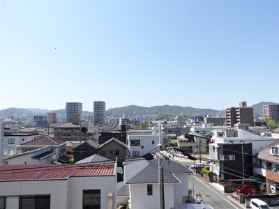 【展望】 | 藤和舟入コープ | 舟入の街並みを見下ろす眺望です。前面棟が無いので眺望も良好！！