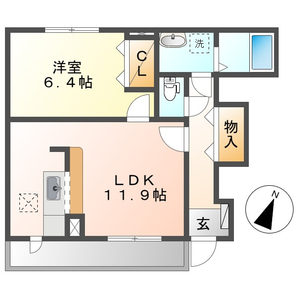 ベルコリーヌＢの間取り