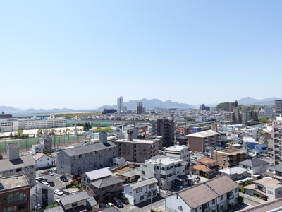 【展望】 | ヴェルディ井口鈴ヶ峰 | 瀬戸内の島々まで望める景観です！早く宮島花火大会を観てみたいですね！