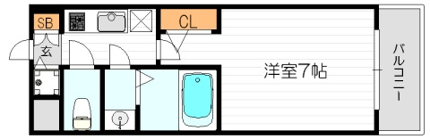 レークス新大阪ウエストの間取り