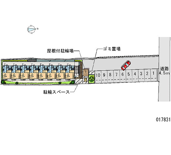 レオパレスルソレイユの区画図