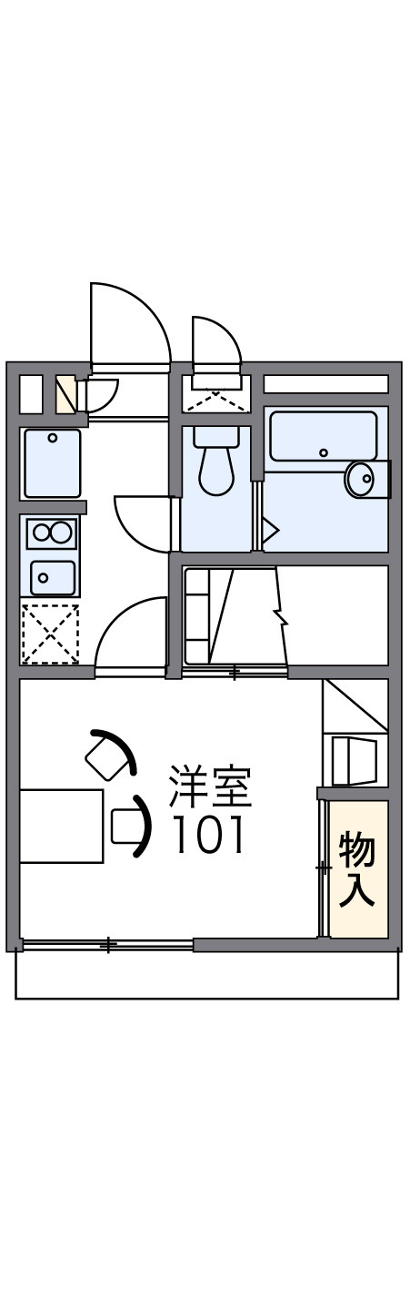 レオパレスルソレイユの間取り