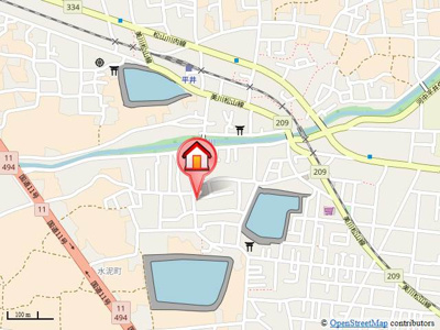 【地図】 | フィオーレ　ナカヤ　Ⅰ・Ⅱ