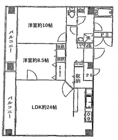 ラフィネ新宿の間取り