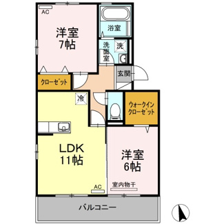 【間取り】 | ルミエール朝生田・