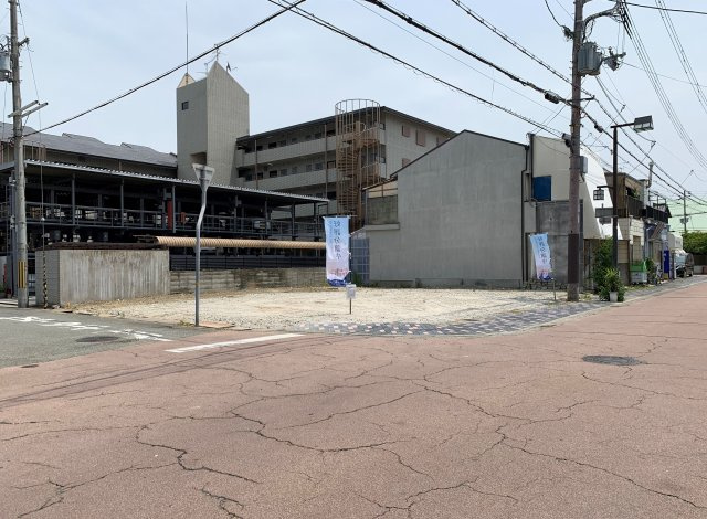 Freerife久々知Ⅵ　1号地の前面道路含む現地写真