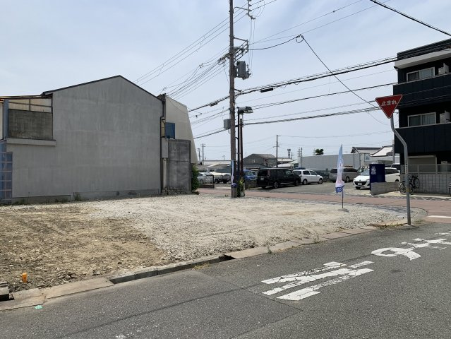 FreeLife久々知Ⅵ　2号地の前面道路含む現地写真
