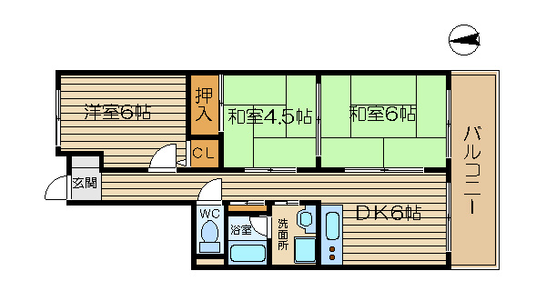 ノアーズアーク住之江の間取り