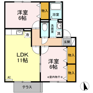 【間取り】 | グリーンパークみだい南B