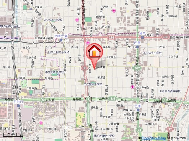 G-stage京都油小路（ジーステージ京都油小路）の地図