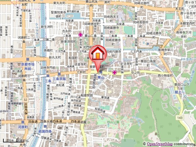ベラジオ京都東山の地図|地図
