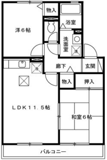ラフィーネ(川越市新宿町)の間取り