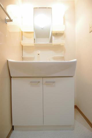 菊池郡菊陽町光の森２丁目の賃貸マンションの独立洗面台