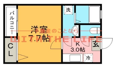 楓【キャッシュバック対象物件】の間取り