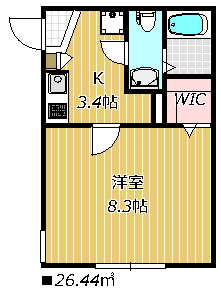 【間取り】 | ｒａｐａ船橋 | 居室が8帖以上あり独立洗面台があるお部屋です