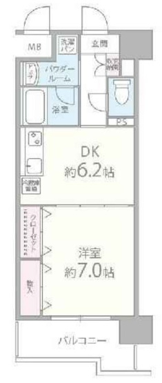 【間取り】 | グランドゥール敷津