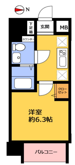 【間取り】 | プレサンス難波セレクト