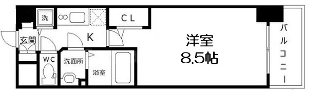 【間取り】 | クリスタルグランツ梅田Ⅱ