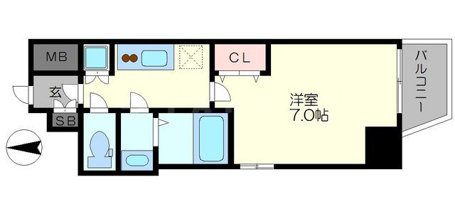 【間取り】 | ファーストステージ江戸堀パークサイド