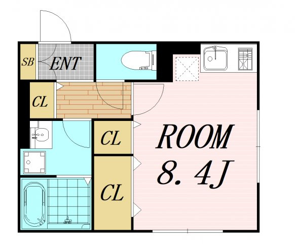 D-roomFutaba2　仲介手数料無料の間取り