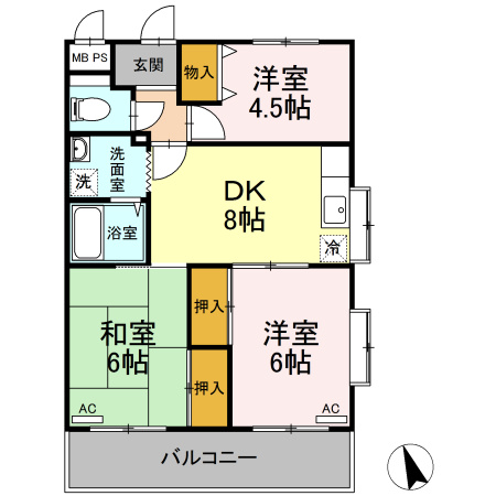 アネックスきりたの間取り