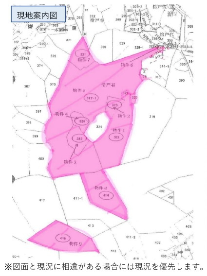 君津市大坂　土地の土地図