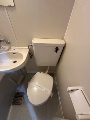 【トイレ】 | ミングルAP.栗谷一番館 | バスルームにあるトイレです！水廻りのお掃除が一気にできちゃいますね☆