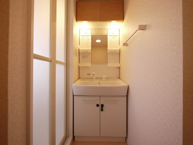 第２仲村マンションの洗面所|忙しい朝に便利なシャンプードレッサー