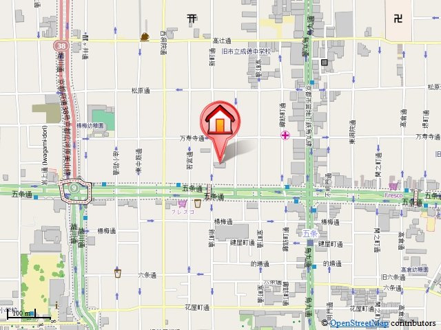 FIRST COURT五条新町（ファーストコート五条新町）の地図