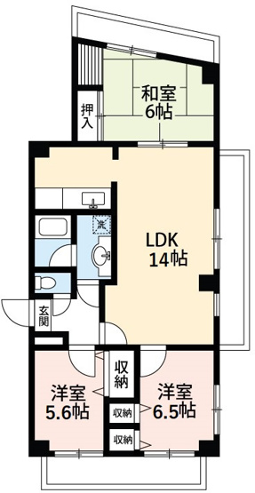 【間取り】 | ネオポリス幸田