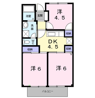 【間取り】 | ウエスト・ビレッジⅡ番館