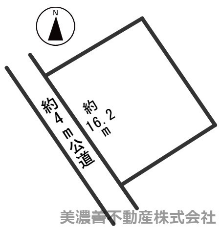 ５４８７２　岐阜市三田洞東土地の区画図