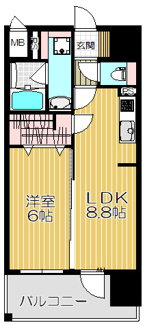 【間取り】 | エステムプラザ江坂公園Ⅱライズ