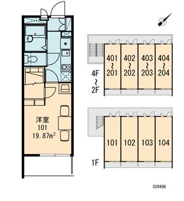 【区画図】 | レオパレス夕凪