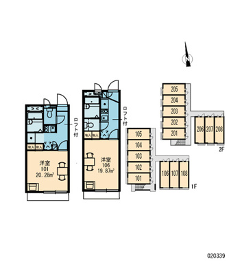 【区画図】 | レオパレスソレイユ野里Ⅱ