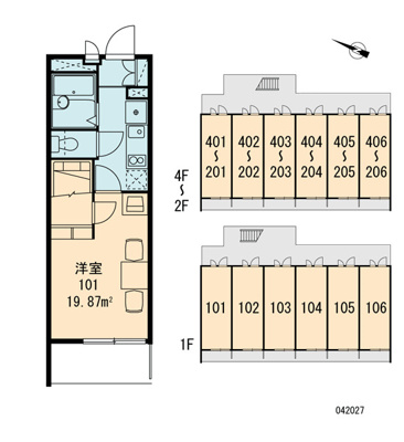 【区画図】 | レオパレスポートサイド弁天