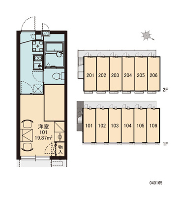 【区画図】 | レオパレスウィステリアⅡ
