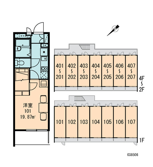 【区画図】 | レオパレスエスペランザ