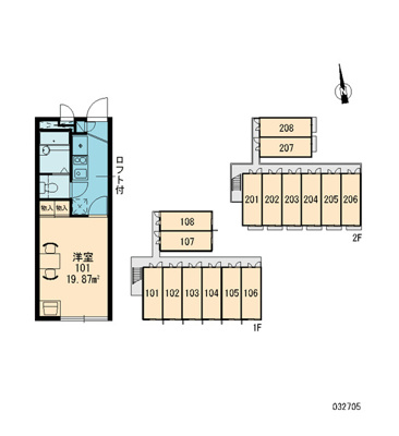 【区画図】 | レオパレスハピネス